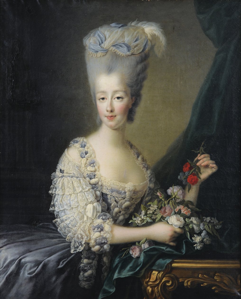 Prinsessan Maria Theresia av Savojen 1756-1805, grevinna av Artois av Jean Baptiste André Gautier Dagoty