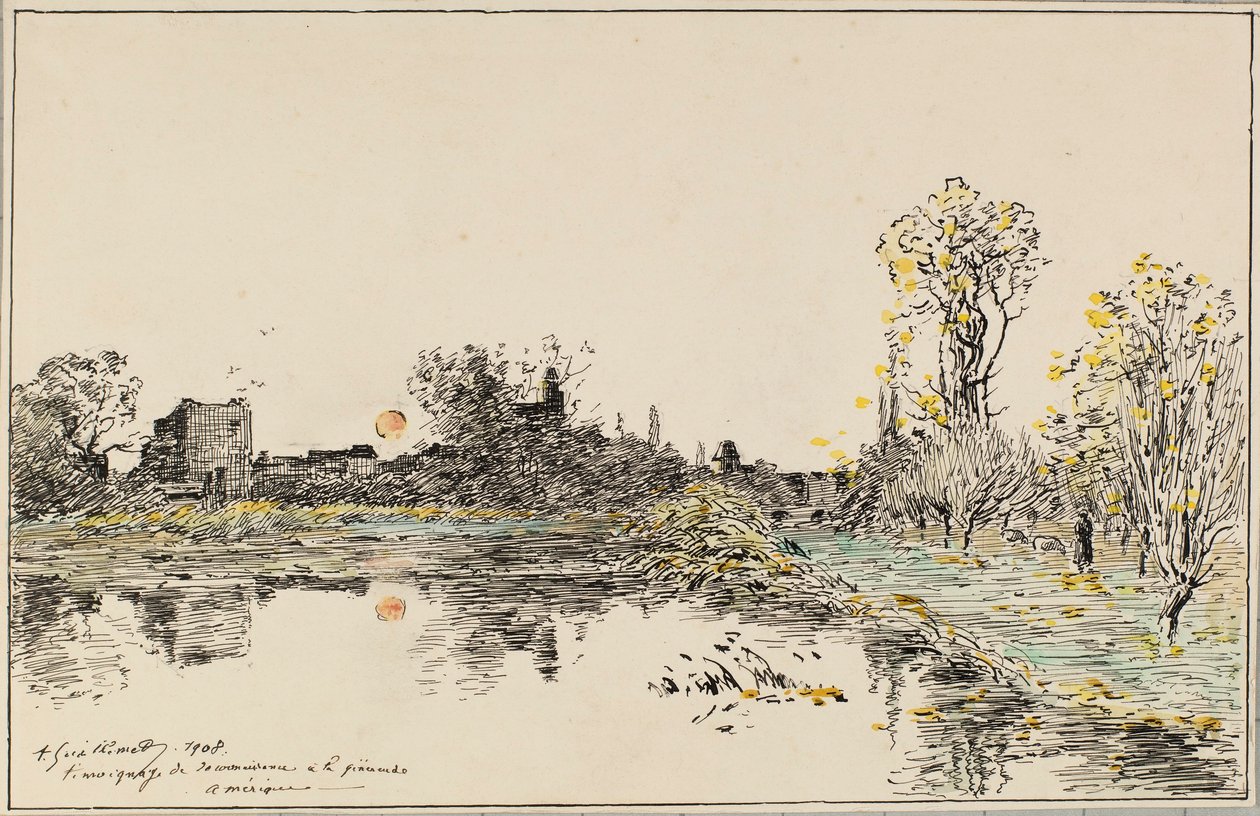 Landskap av Jean Baptiste Antoine Guillemet