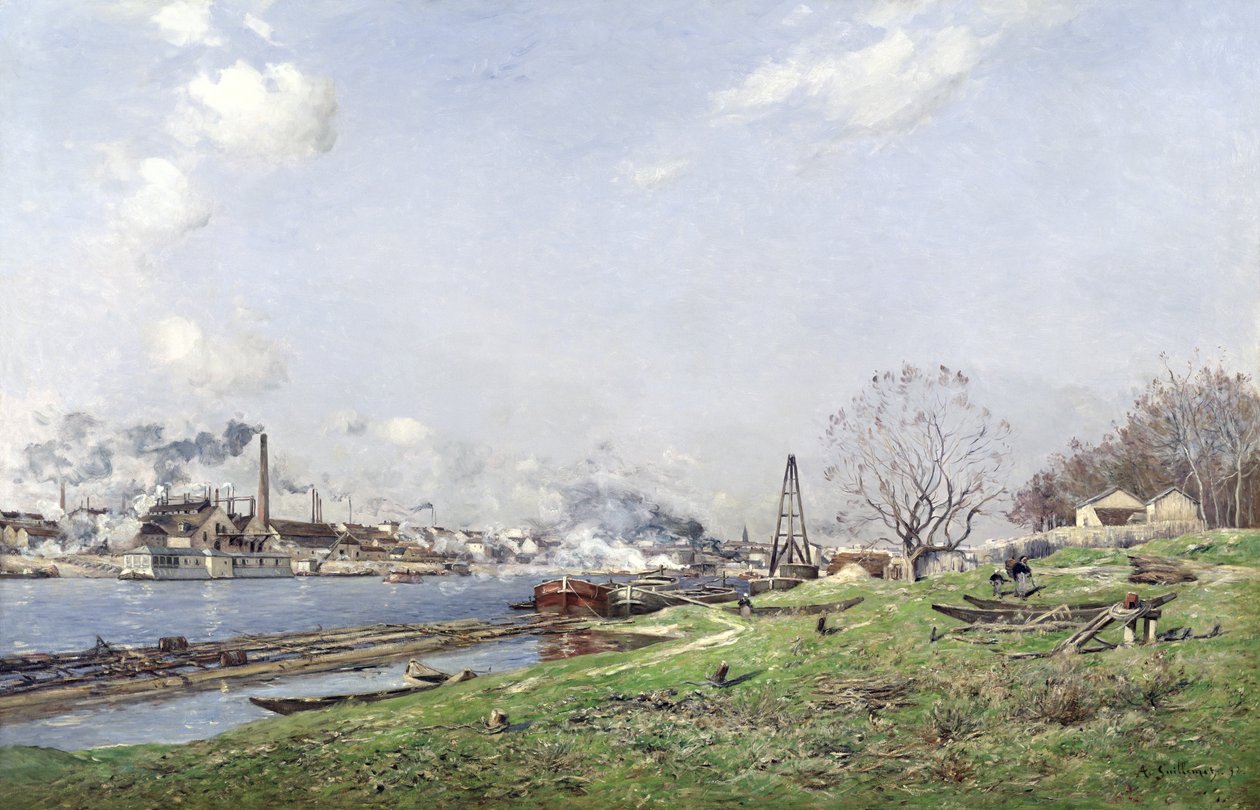 Seinen vid Conflans-Charenton, 1892 av Jean Baptiste Antoine Guillemet