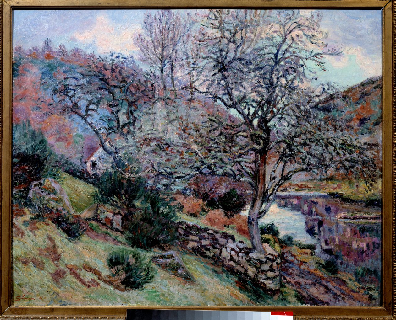 Crozan, the Rock of the Echo Målning av Jean Baptiste Armand (1841-1927) Bayonne Musee Bonnat från 1800-talet av Jean Baptiste Armand Guillaumin