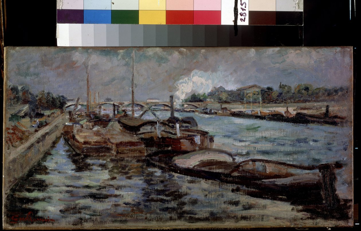Seine. Målning av Jean Baptiste Armand Guillaumin (1841-1927) av Jean Baptiste Armand Guillaumin