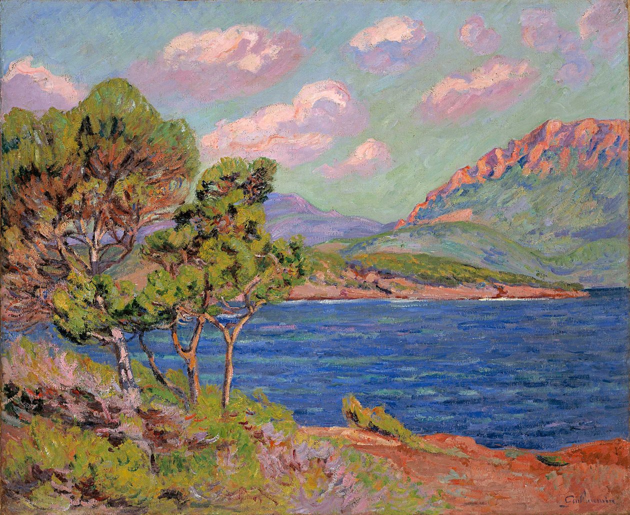 Agay Bay, Franska Rivieran, ca 1910 av Jean Baptiste Armand Guillaumin