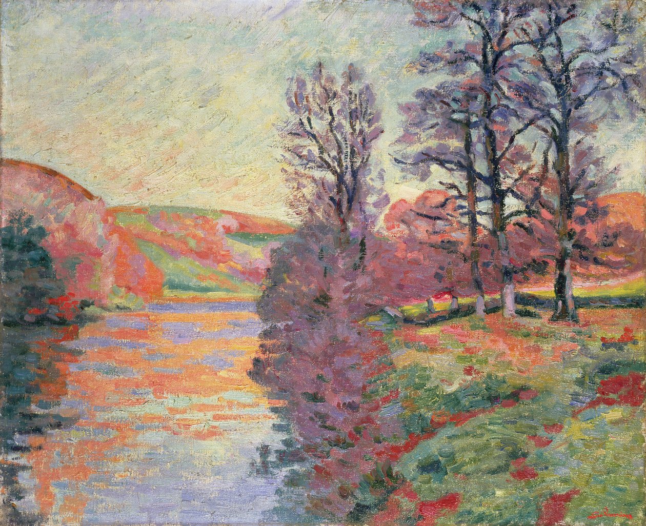 Landskap från floden Creuse, c.1912 av Jean Baptiste Armand Guillaumin