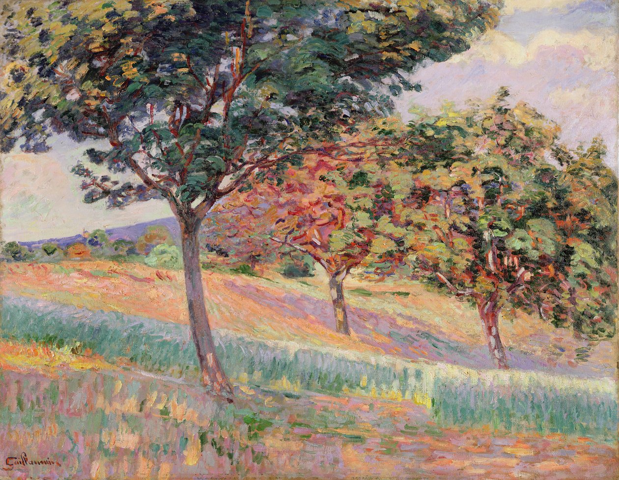Fruktträdgård vid St. Cheron, 1893 av Jean Baptiste Armand Guillaumin