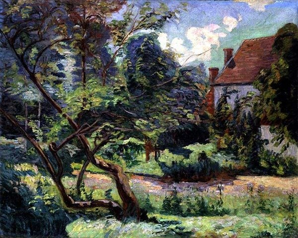 Fruktträdgård vid kanten av skogen, Miregaudon av Jean Baptiste Armand Guillaumin