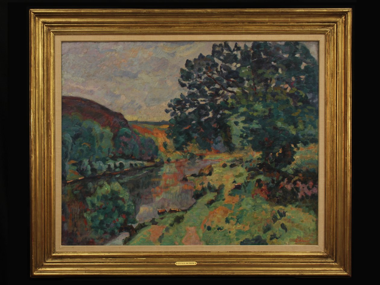 Flodlandskap, c.1910 av Jean Baptiste Armand Guillaumin