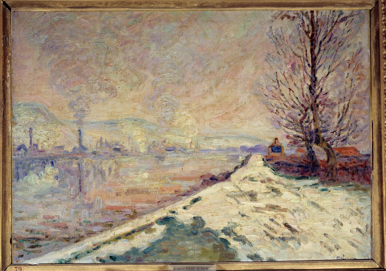 Rouen, slask Målning av Jean Baptiste Armand Guillaumin (1841-1927) 1900-talets sön. 0,49x0,65 m Lyon, Musee des Beaux Arts av Jean Baptiste Armand Guillaumin