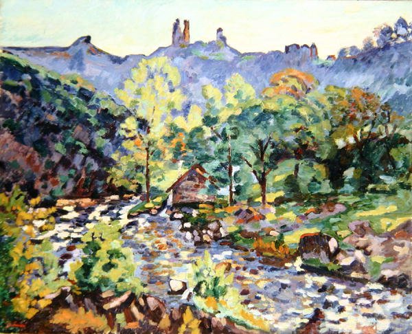 Ruinerna av slottet, Crozant, ca 1905 (olja på duk) av Jean Baptiste Armand Guillaumin