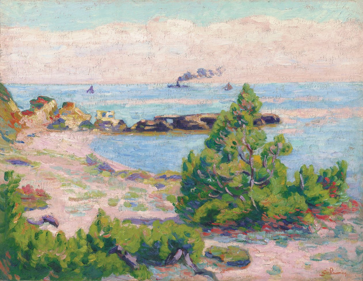 Saint Palais, Pointe de la Perriere, ca 1893 av Jean Baptiste Armand Guillaumin