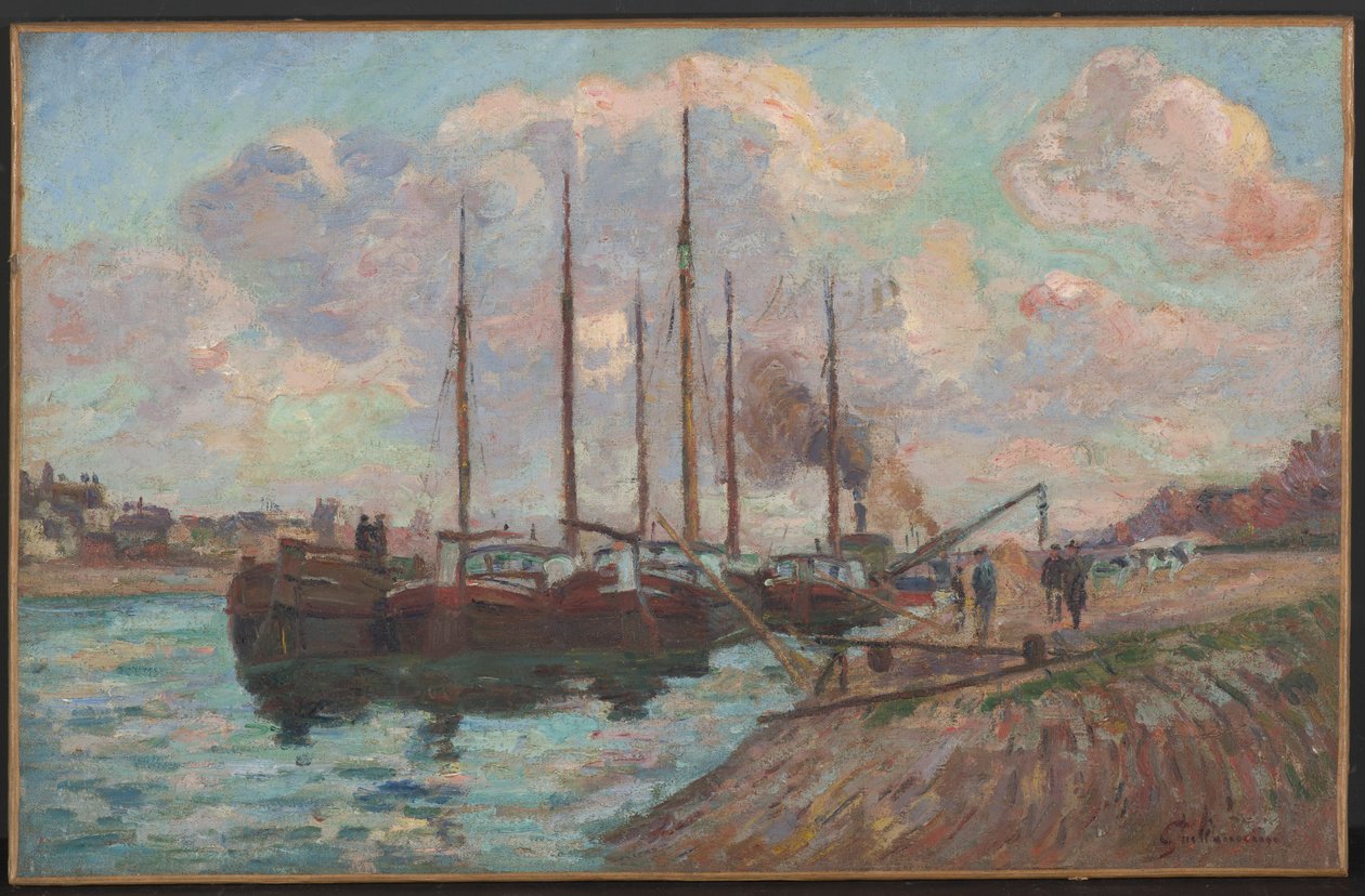 Kajen i Austerlitz (olja på duk) av Jean Baptiste Armand Guillaumin