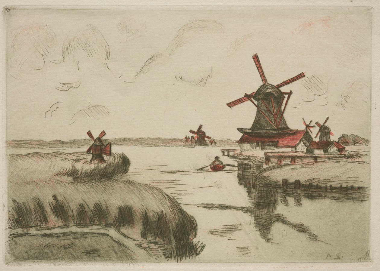 Utsikt från Saardam, 1909. av Jean Baptiste Armand Guillaumin