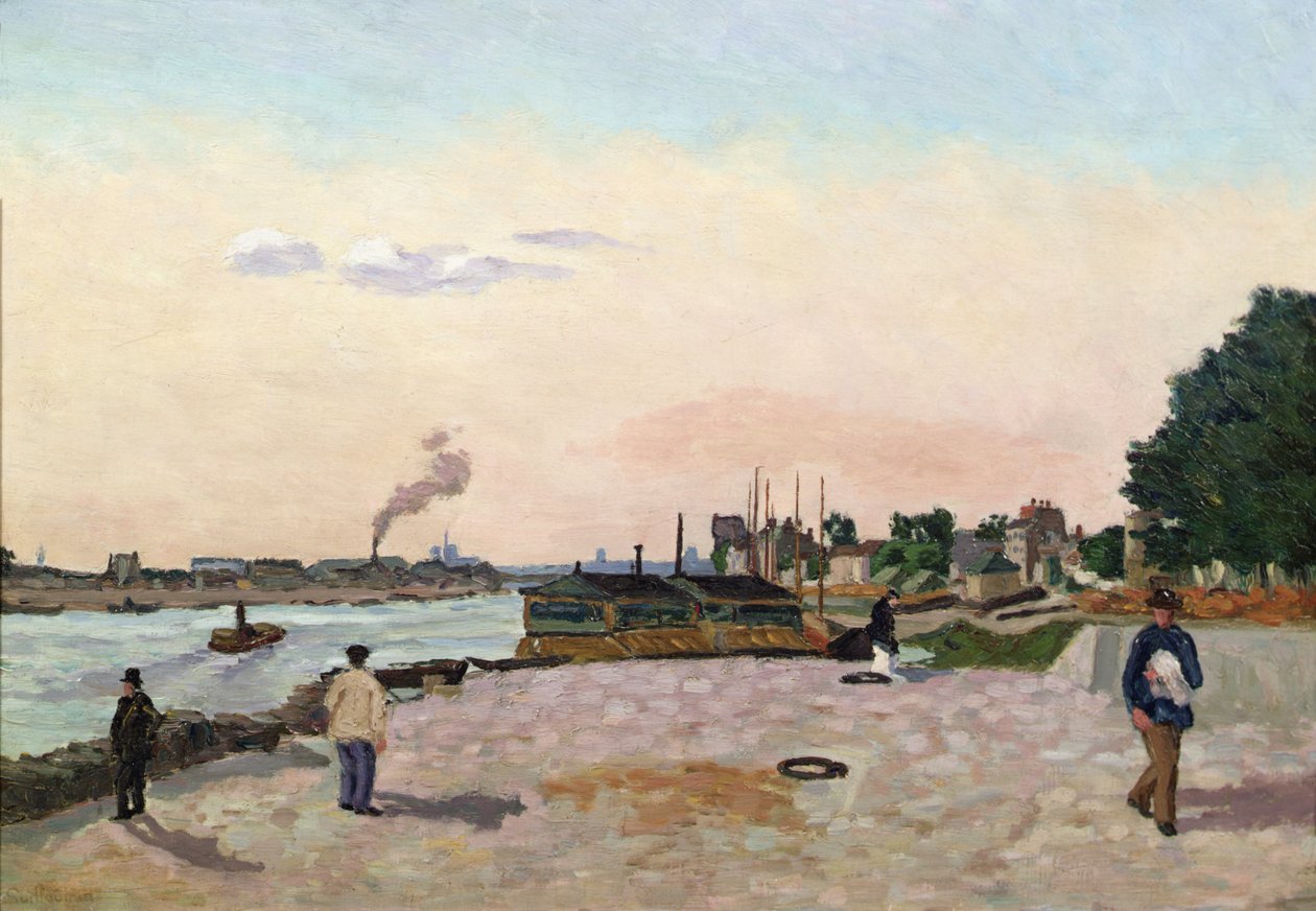 Vue av Bercy, Paris av Jean Baptiste Armand Guillaumin