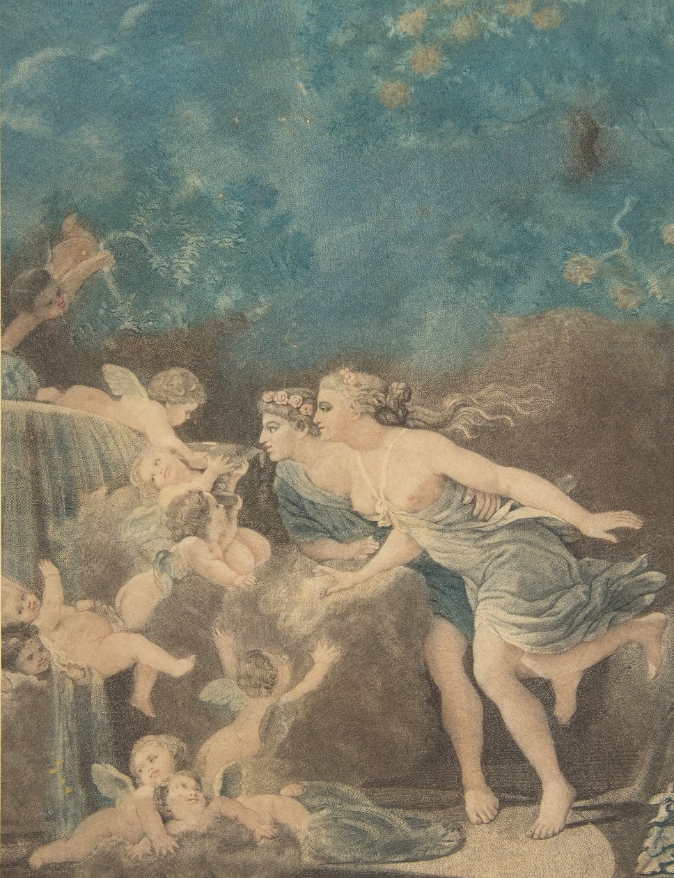 Kärlekens fontän, sent 1700-tal. av Jean Baptiste Audebert