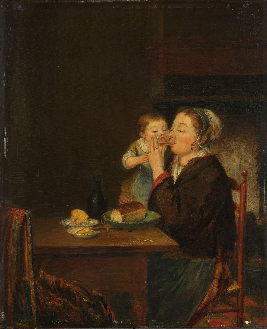 En mor och hennes barn, 1794 av Jean Baptiste Bernard Coclers
