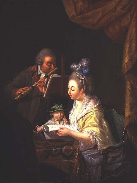 Musiklektionen av Jean Baptiste Bernard Coclers