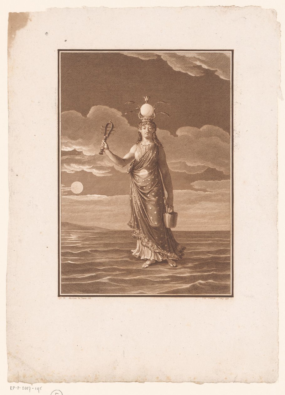 Isis, gudinnan av tusen namn, eller naturen personifierad La Déesse Myrionime, Isis, ou la Nature Personifiée av Jean Baptiste Blaise Simonet