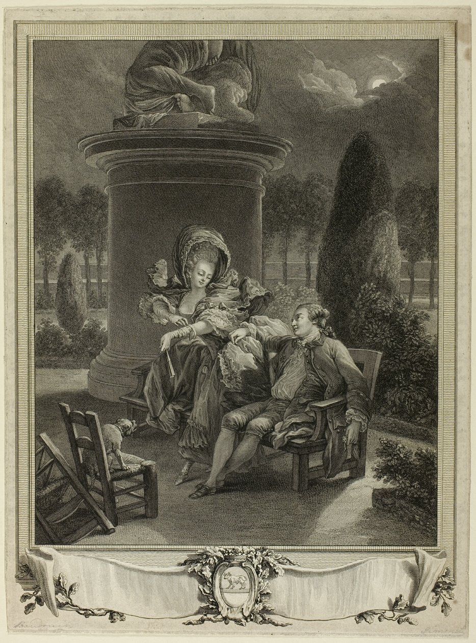 Thuileries-kvällen av Jean Baptiste Blaise Simonet