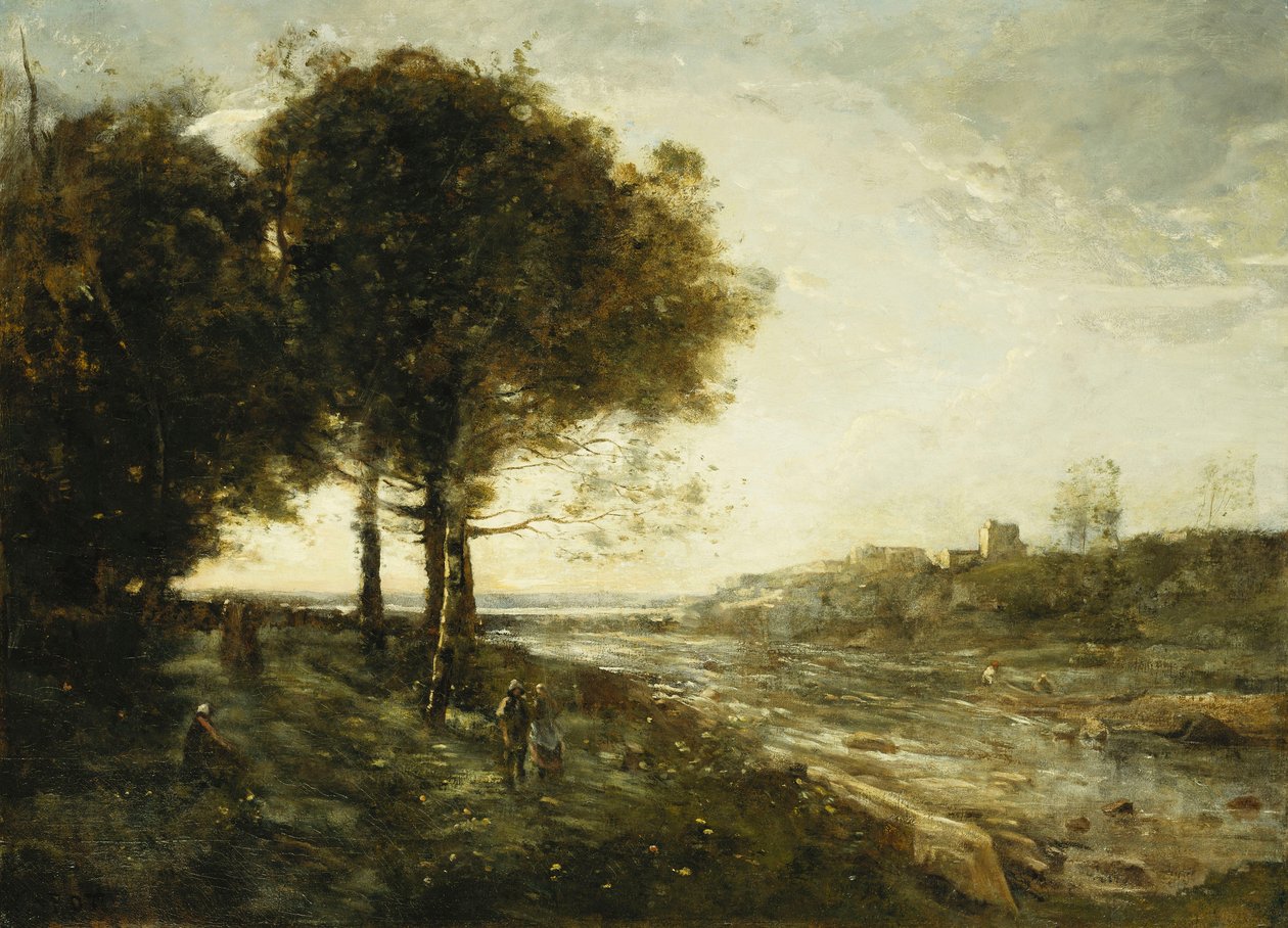En flod i Romagna; En torrent i Romagna, av Jean Baptiste Camille Corot