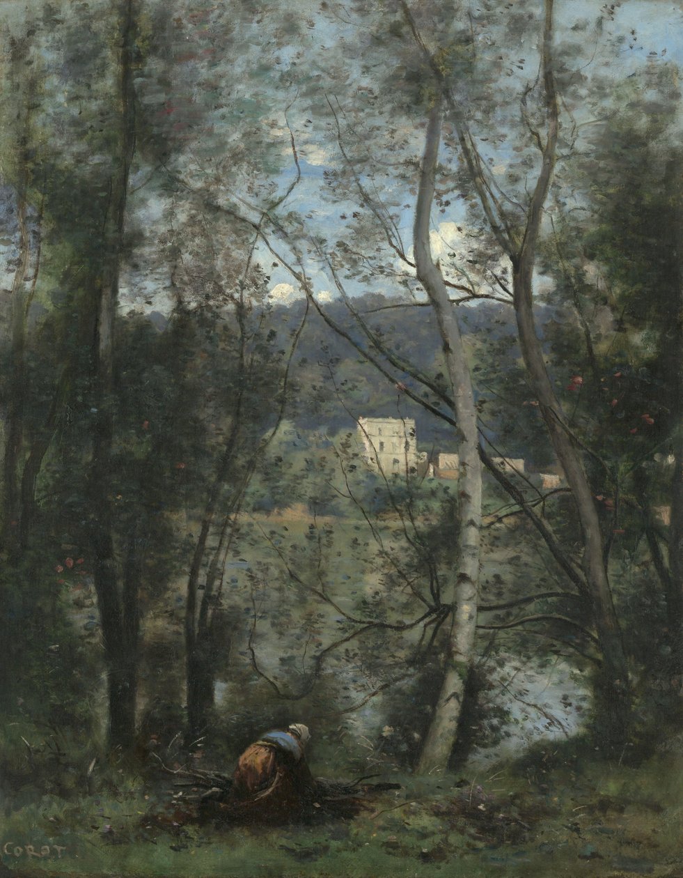 A Woman Gathering Fagots at Ville-d