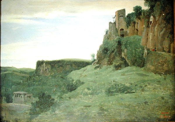 Civita Castellana, ca 1826-27 (olja på duk) av Jean Baptiste Camille Corot