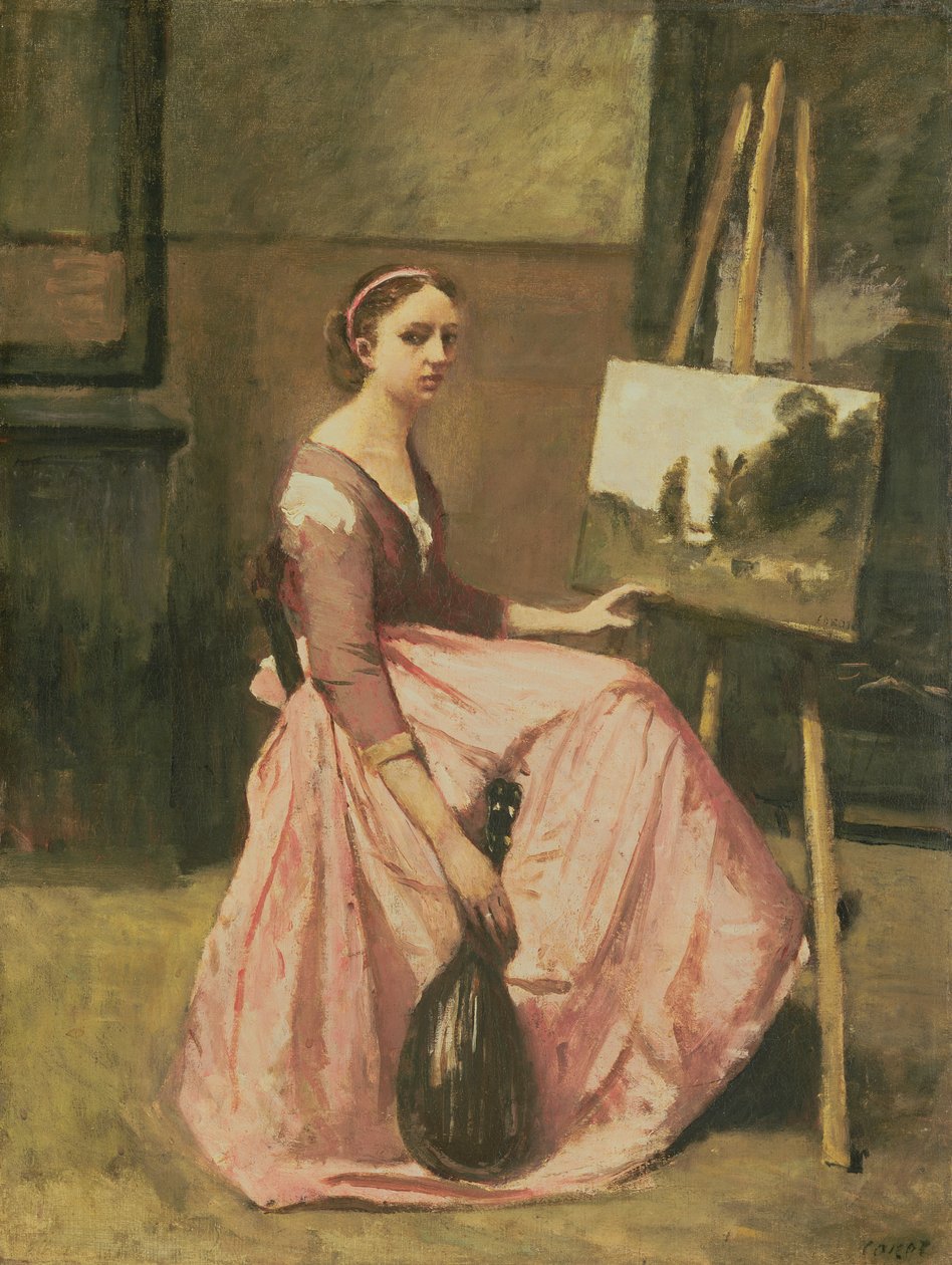 Corots studio, ca 1860 av Jean Baptiste Camille Corot