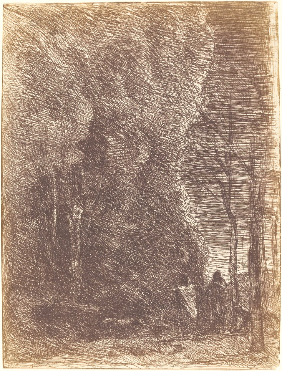 Dante och Vergilius av Jean Baptiste Camille Corot