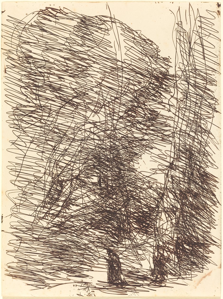 Drömmare under höga träd av Jean Baptiste Camille Corot