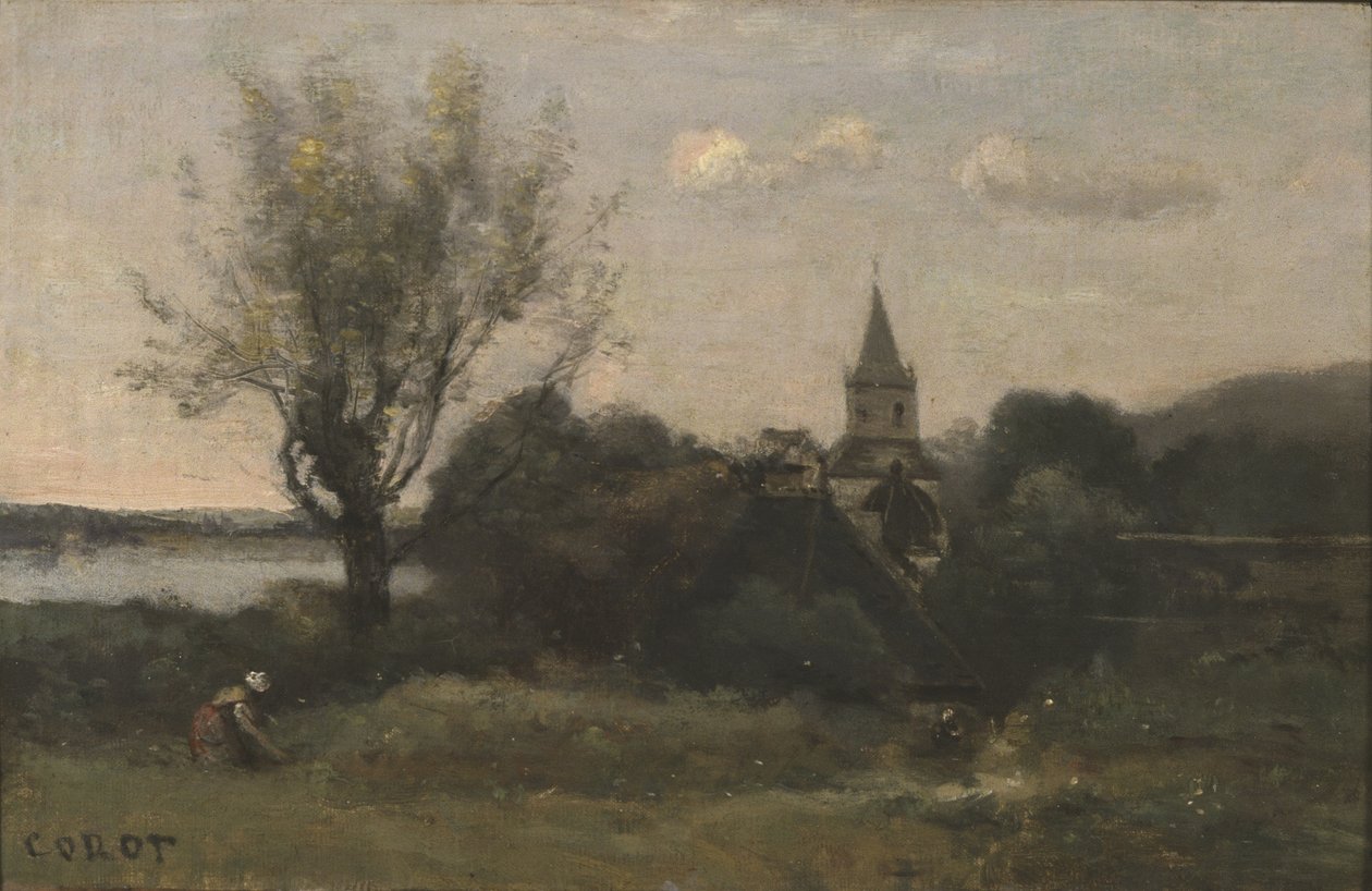 Ennery nära Auvers av Jean Baptiste Camille Corot