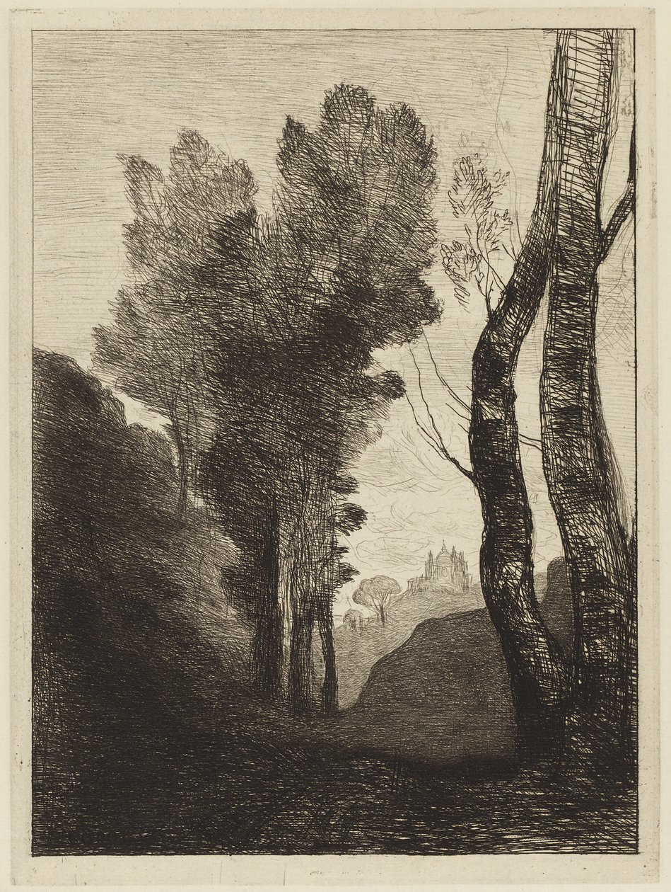 Roms omgivningar av Jean Baptiste Camille Corot
