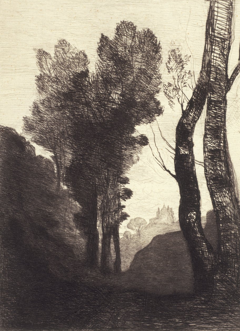 Roms omgivningar, 1866 av Jean Baptiste Camille Corot
