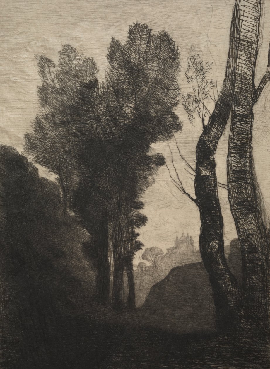 Roms omgivningar av Jean Baptiste Camille Corot