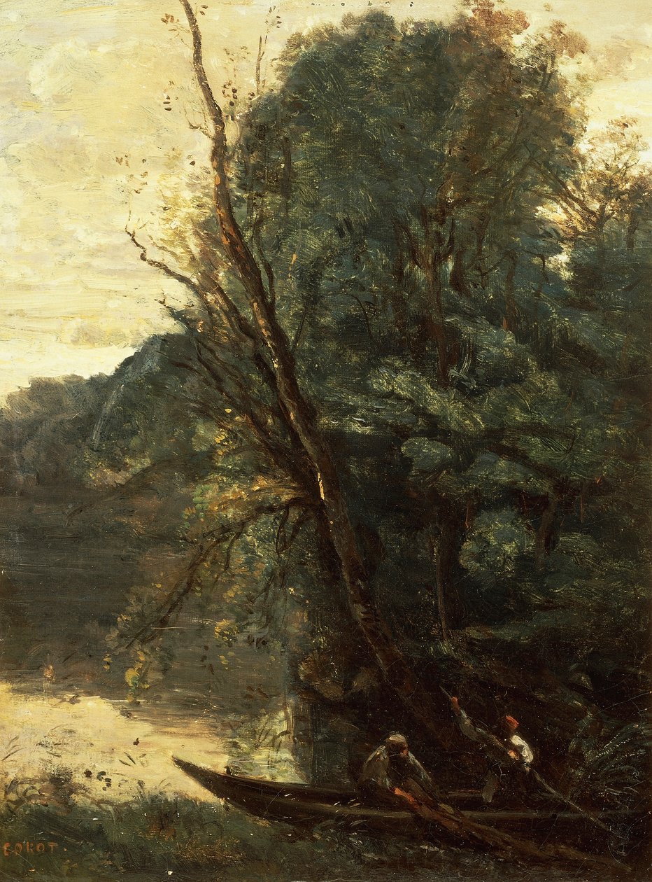 Fiske med nät, kväll (La peche a l