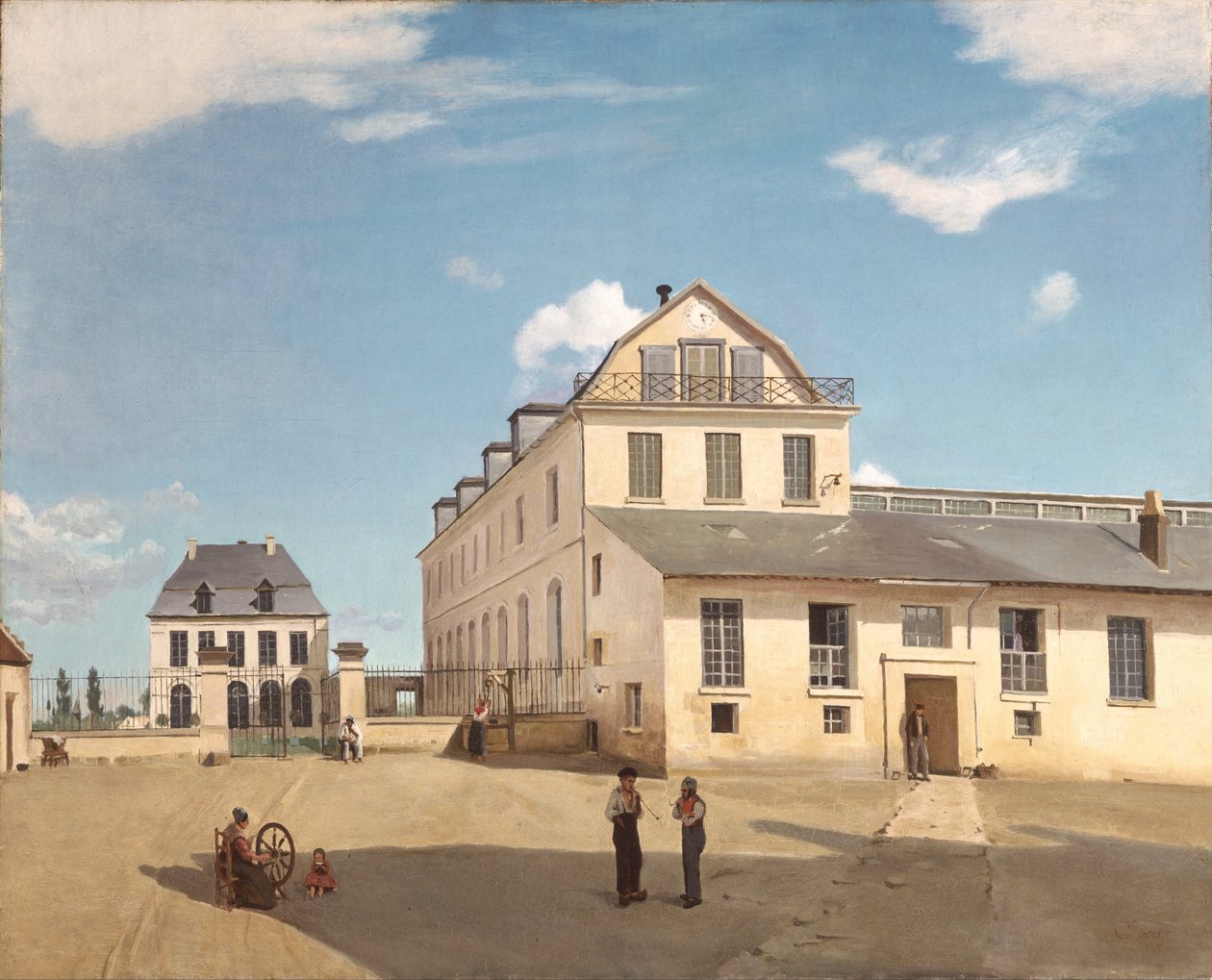 Monsieur Henrys hus och fabrik av Jean Baptiste Camille Corot