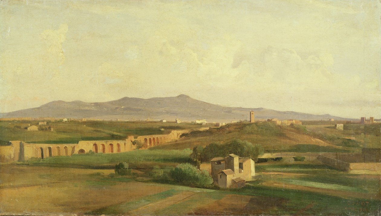 Italienskt landskap av Jean Baptiste Camille Corot