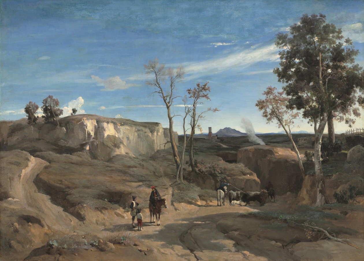 La Cervara, den romerska Campagna av Jean Baptiste Camille Corot