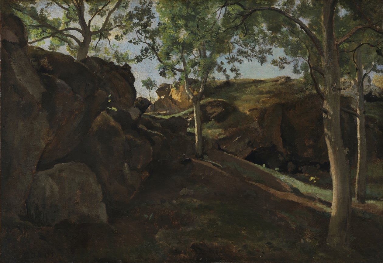 Kastanjelunden, 1830-40 av Jean Baptiste Camille Corot