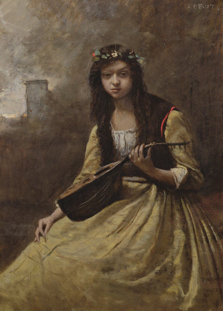 Zigenaren, ca 1865 av Jean Baptiste Camille Corot
