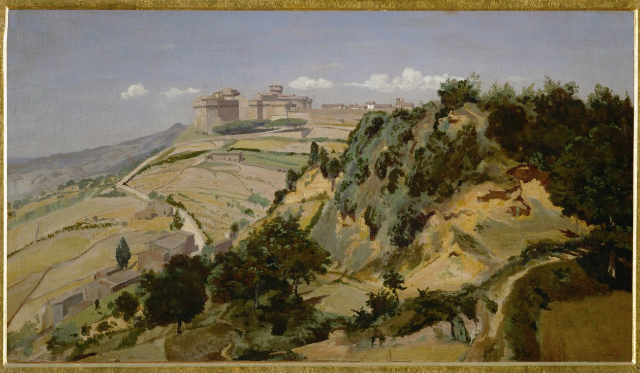 La citadelle de Volterra - Volterras citadell ... av Jean Baptiste Camille Corot