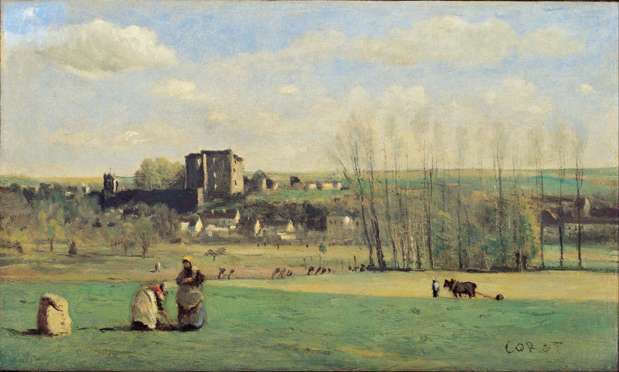 Landskap i La Ferté-Milon av Jean Baptiste Camille Corot