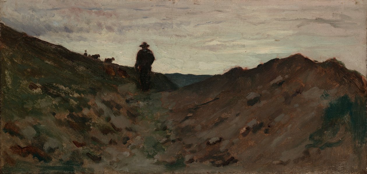 Landskap med figur av Jean Baptiste Camille Corot