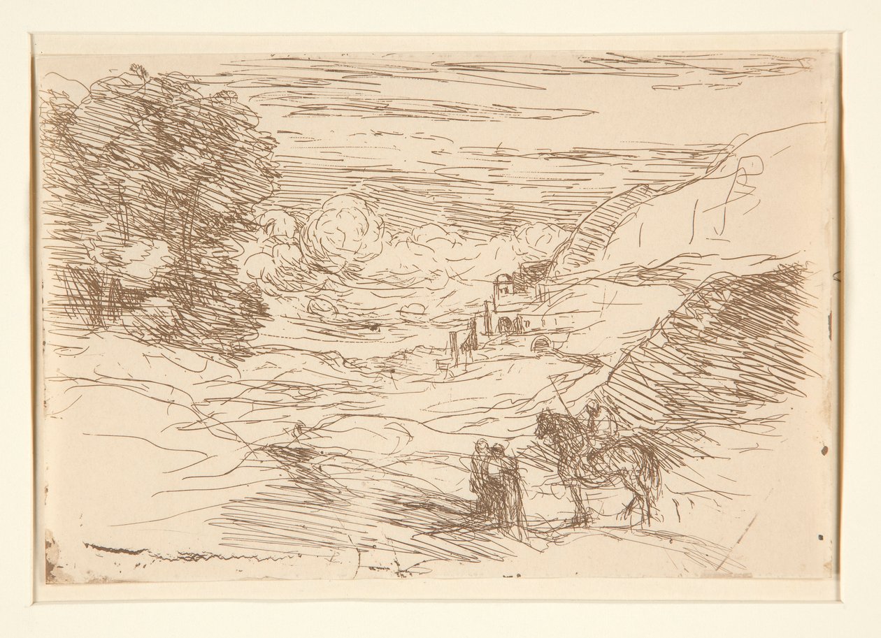 Les Paladins (De vandrande riddarna) av Jean Baptiste Camille Corot