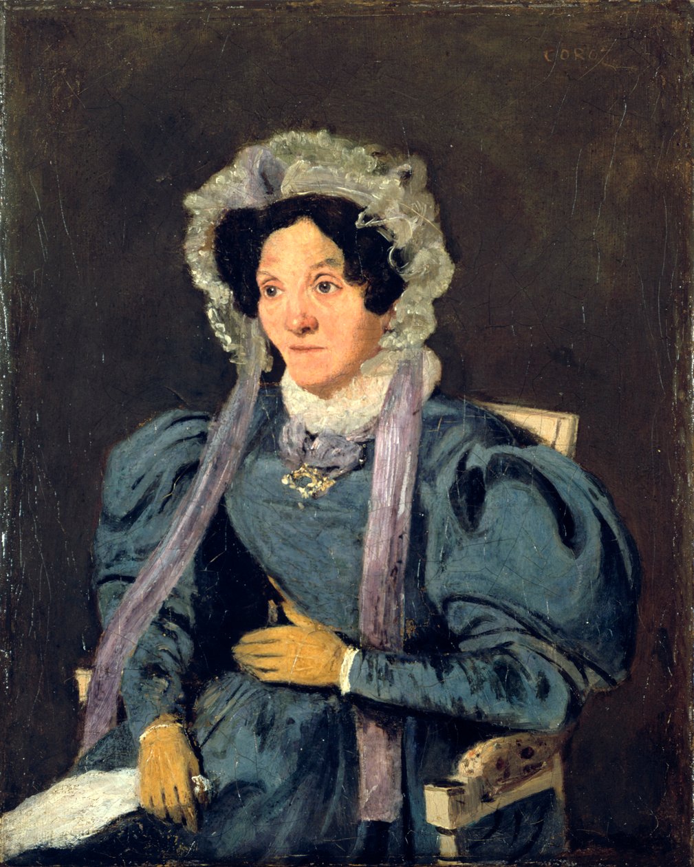 Madame Corot, konstnärens mor, c1845 av Jean Baptiste Camille Corot