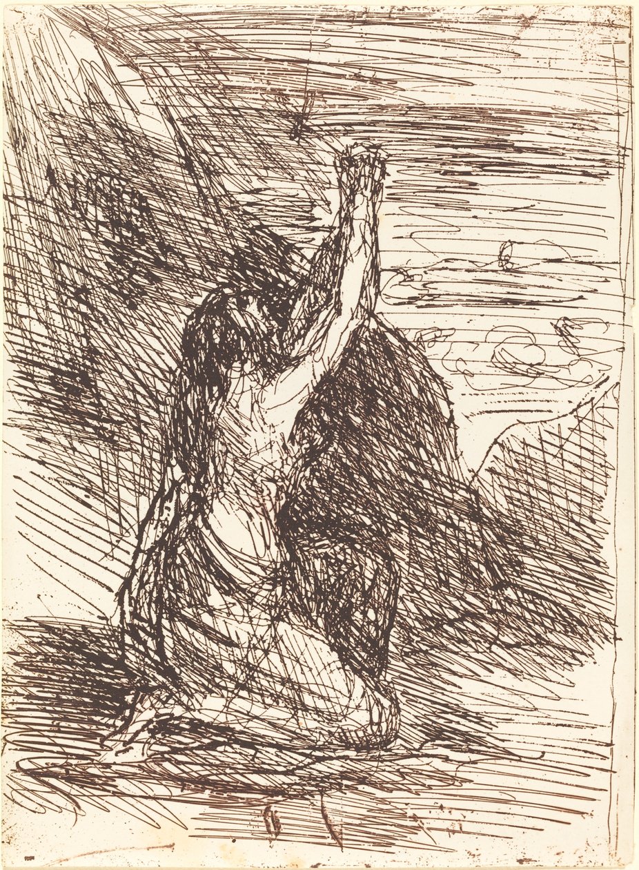 Mary Magdalene Kneeling (Madeleine a genoux) av Jean Baptiste Camille Corot