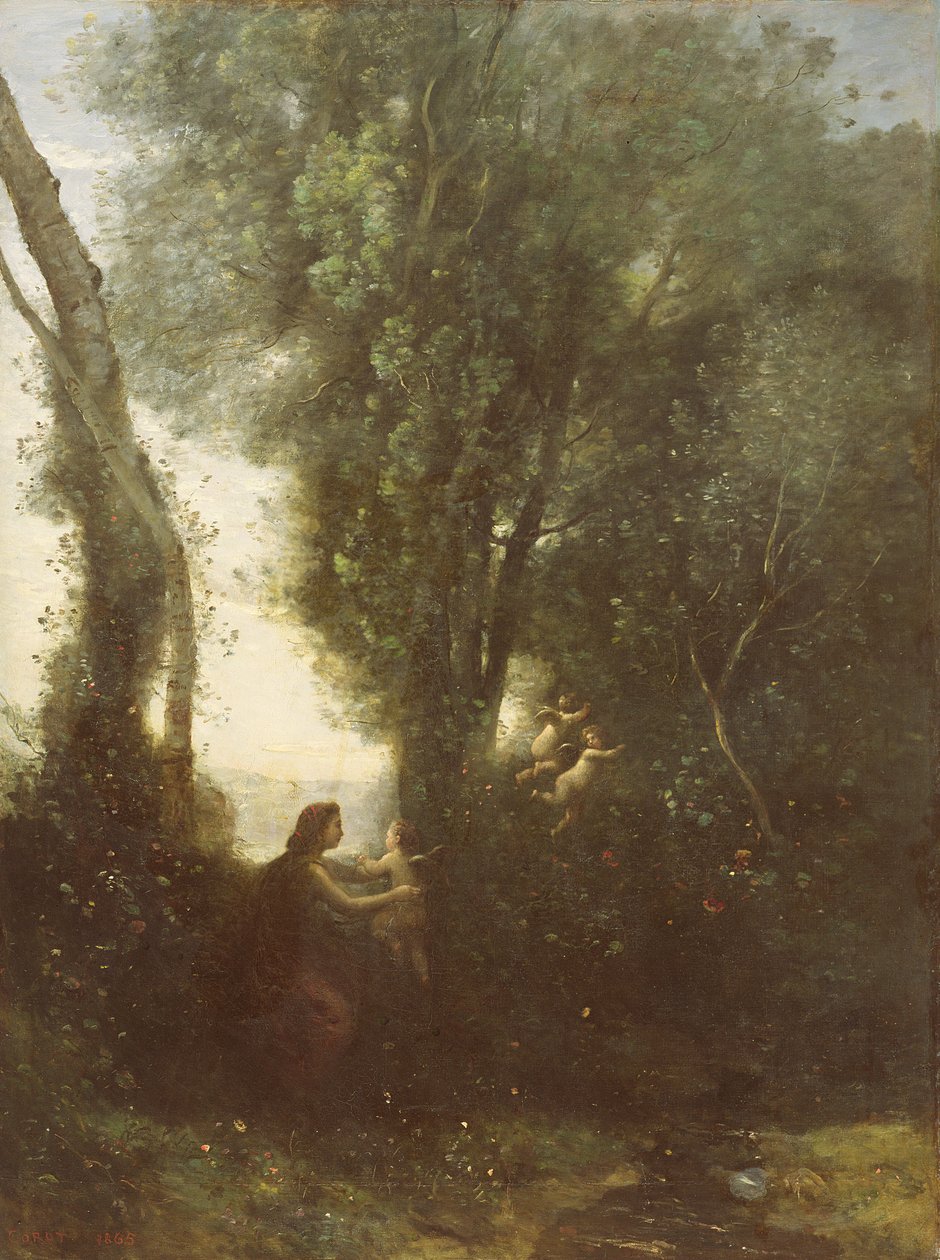 Morgon, 1865 av Jean Baptiste Camille Corot