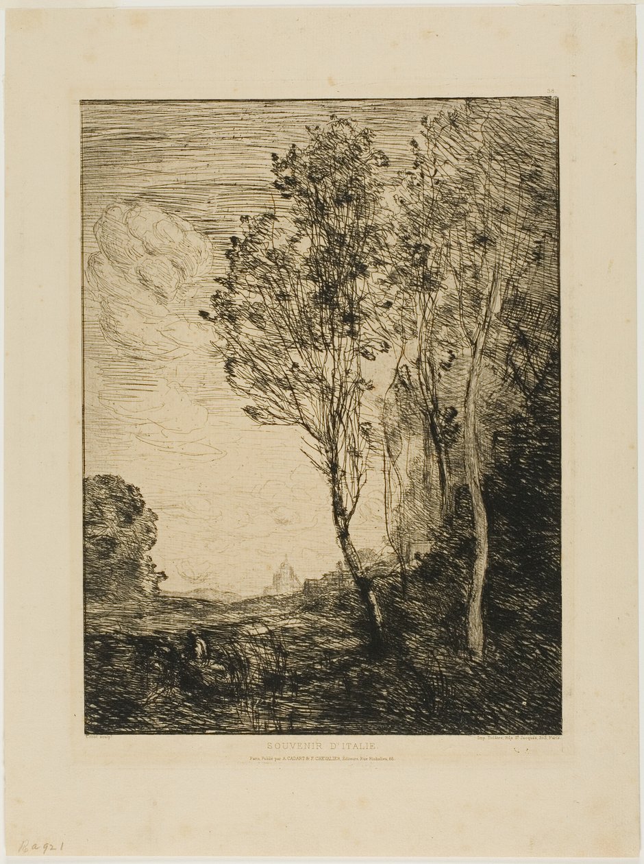 Åminnelse av Italien av Jean Baptiste Camille Corot