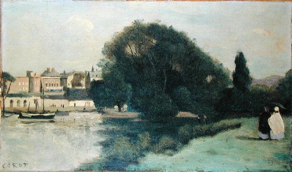 Richmond, nära London av Jean Baptiste Camille Corot