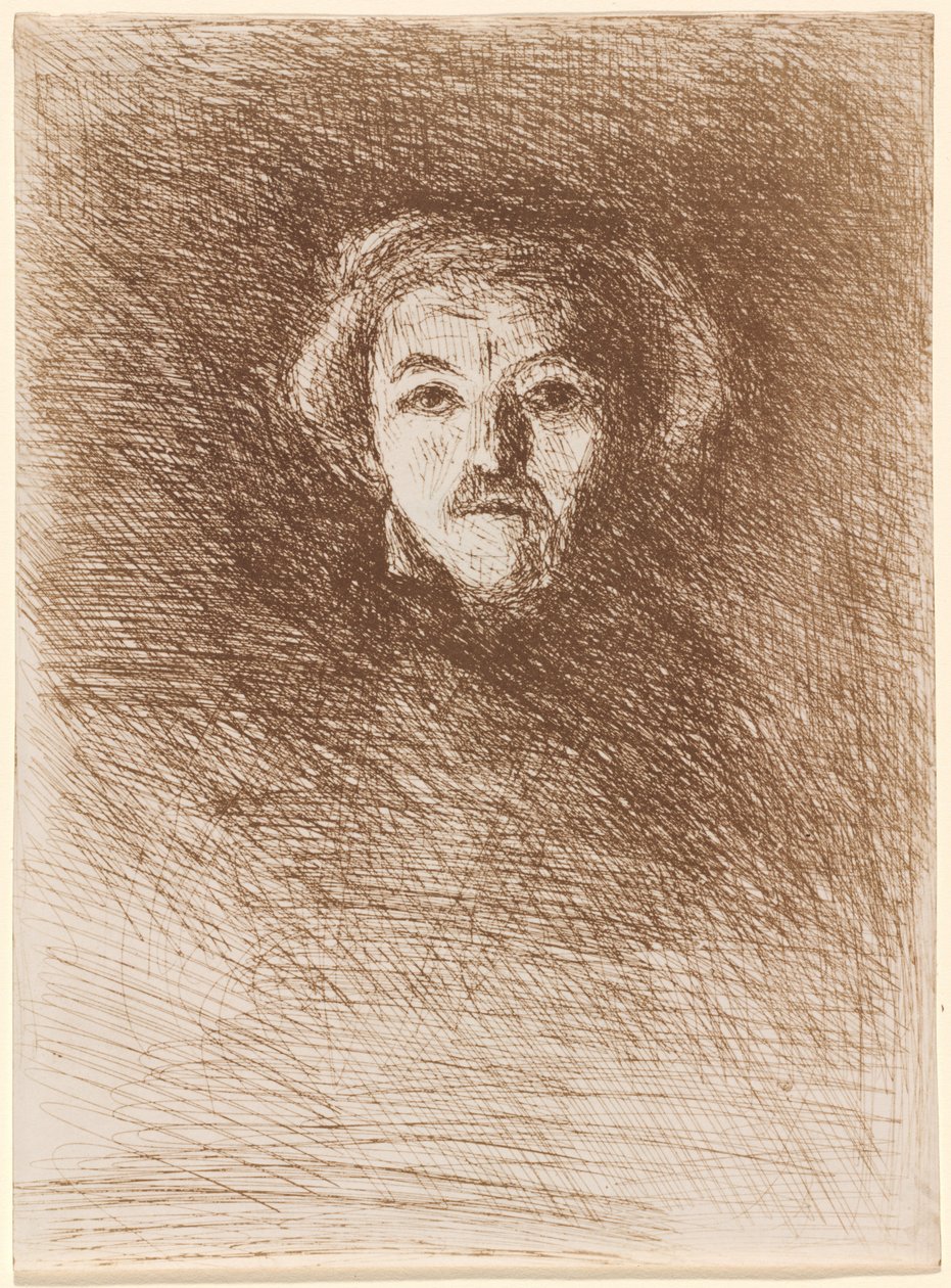 Självporträtt Corot av honom själv, 1858. av Jean Baptiste Camille Corot