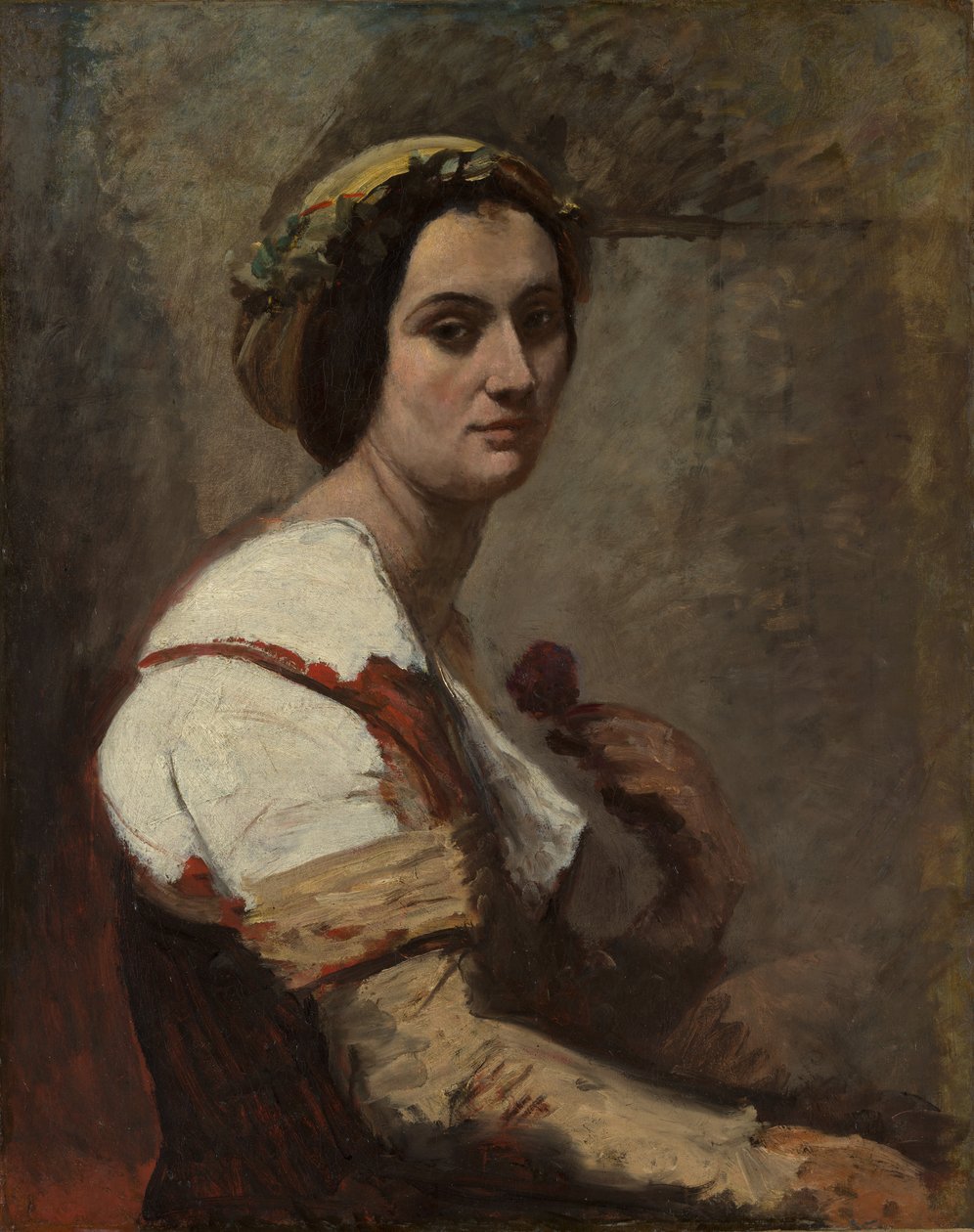 Sibyl, ca. 1870. av Jean Baptiste Camille Corot
