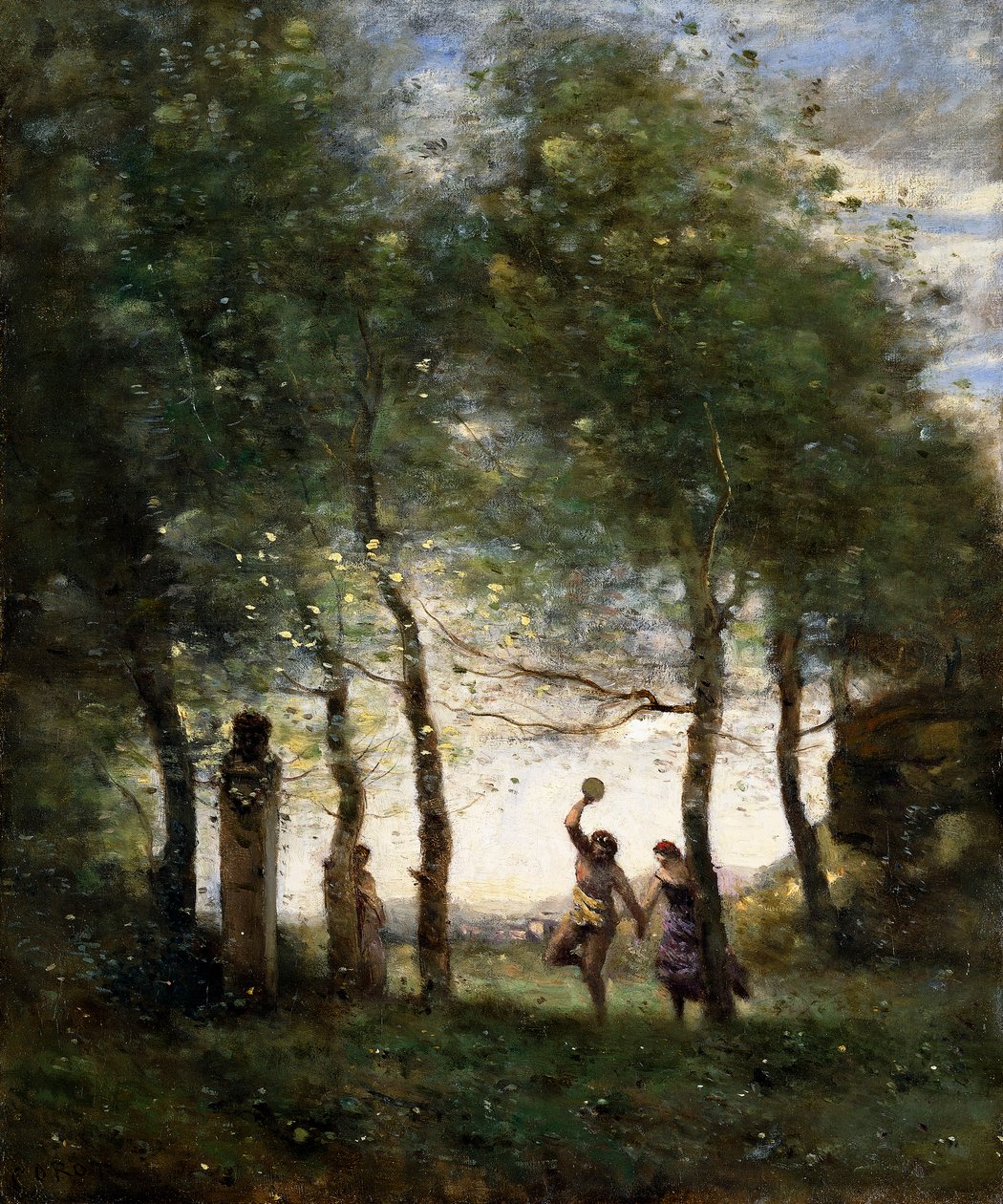 Small Bachnale, 1874 av Jean Baptiste Camille Corot