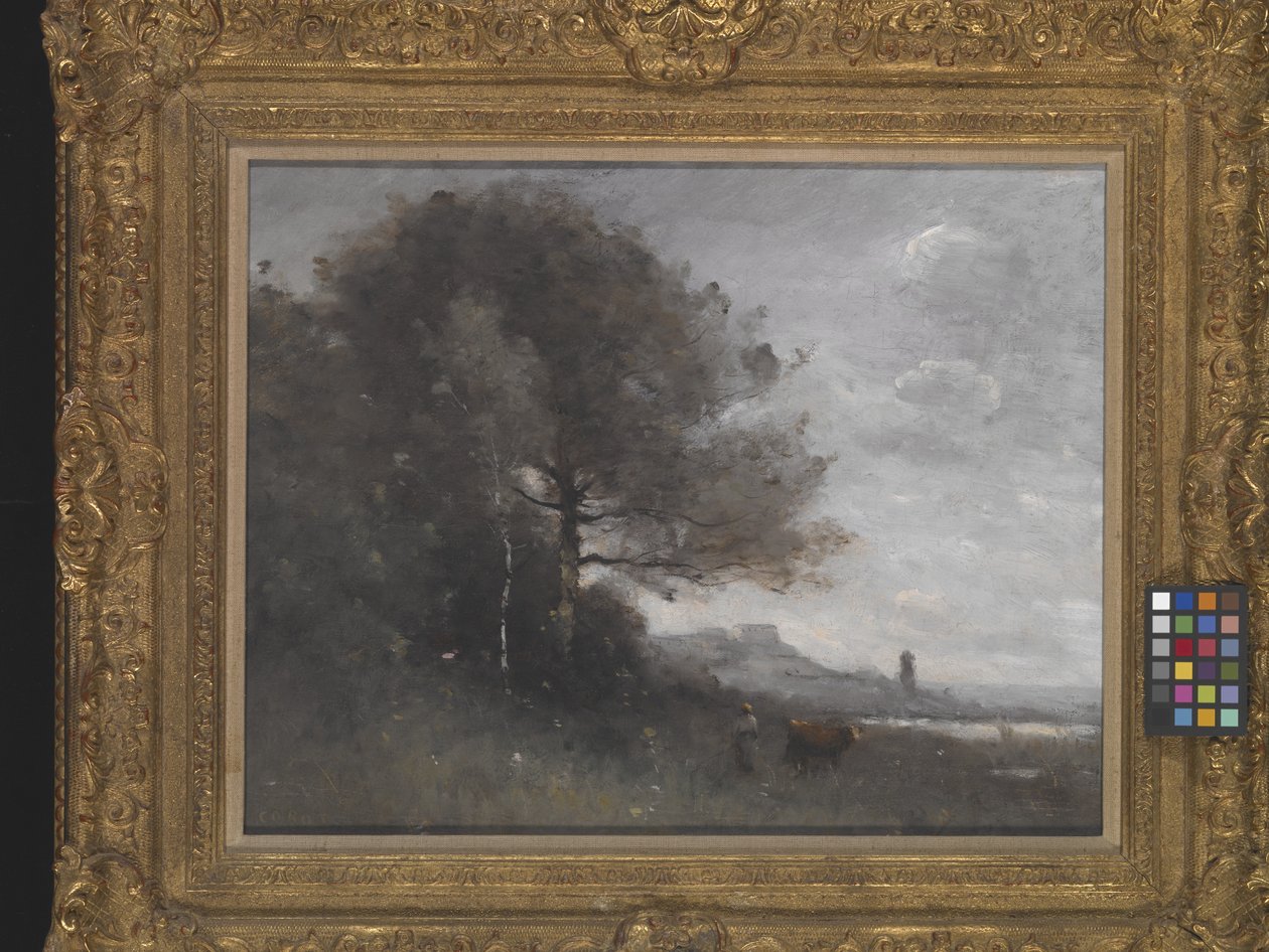 Souvenir från Italien (olja på duk) av Jean Baptiste Camille Corot